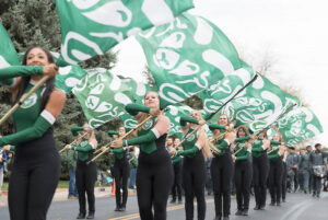 CSU Color Guard and Marching Band